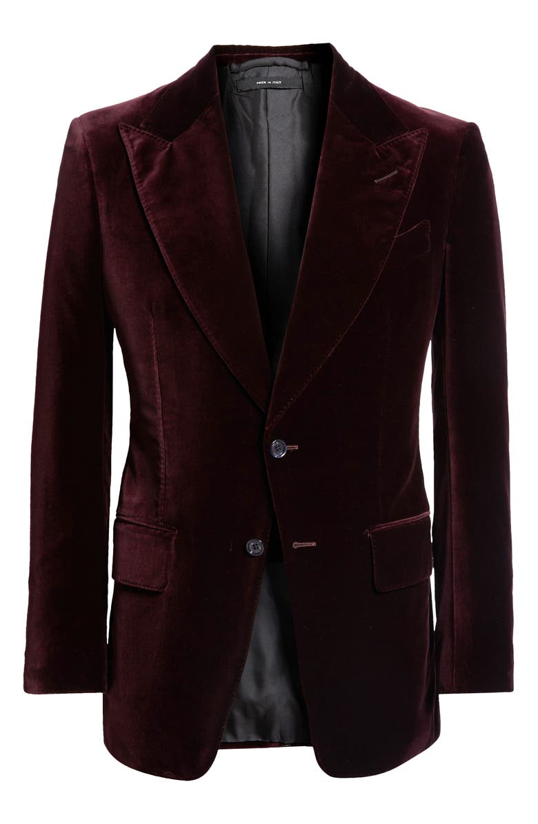 TOM FORD Atticus Cotton Velveteen Cocktail Jacket, Alternate, color, 