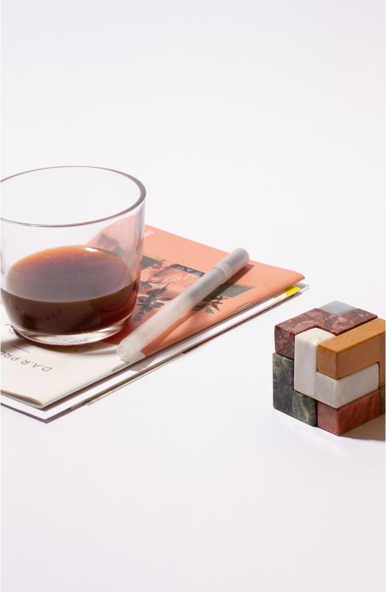 DAR PROYECTOS Soma Cube 3D Gemstone Puzzle, Alternate, color, Multi