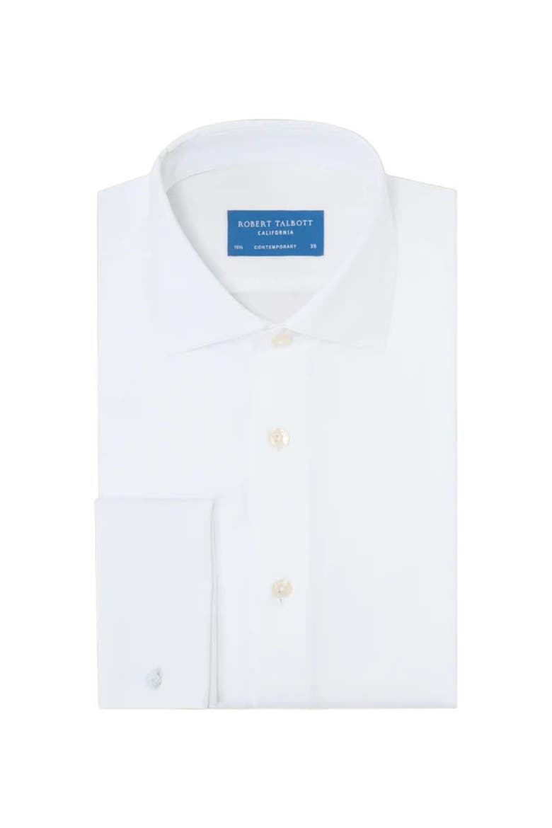 Reynolds Pique Bib Formal Shirt in Contemporary Fit, Main, color, White