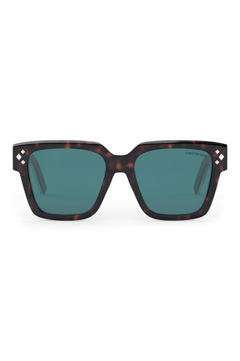 CD Diamond S3F 55mm Square Sunglasses, Main, color, HAVANA/ OTHER / BLUE