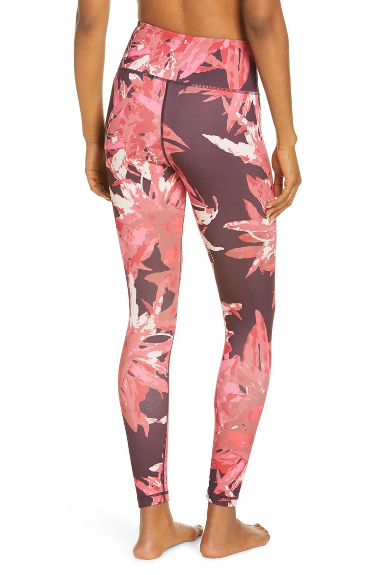Live In High Waist Ankle Performance Leggings, Alternate, color, PURPLE NEBULA CLUSTER FLORAL