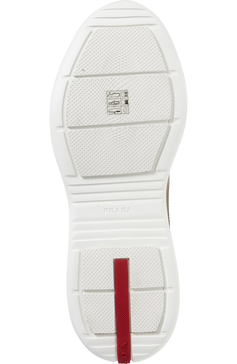 Prada America's Cup Sneaker, Alternate, color, Beige/ Argento