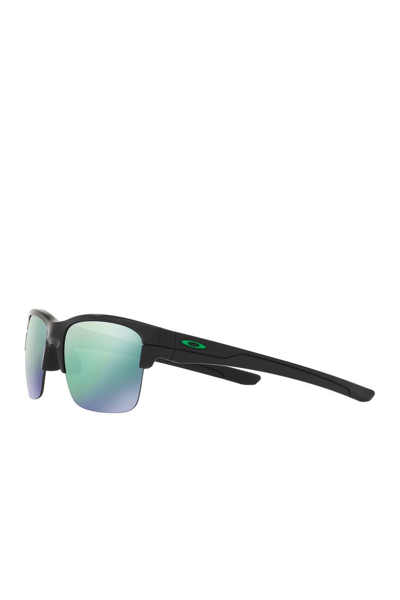 Thinlink 63mm Sunglasses, Alternate, color, MATTE BLACK /JADE IRIDIUM
