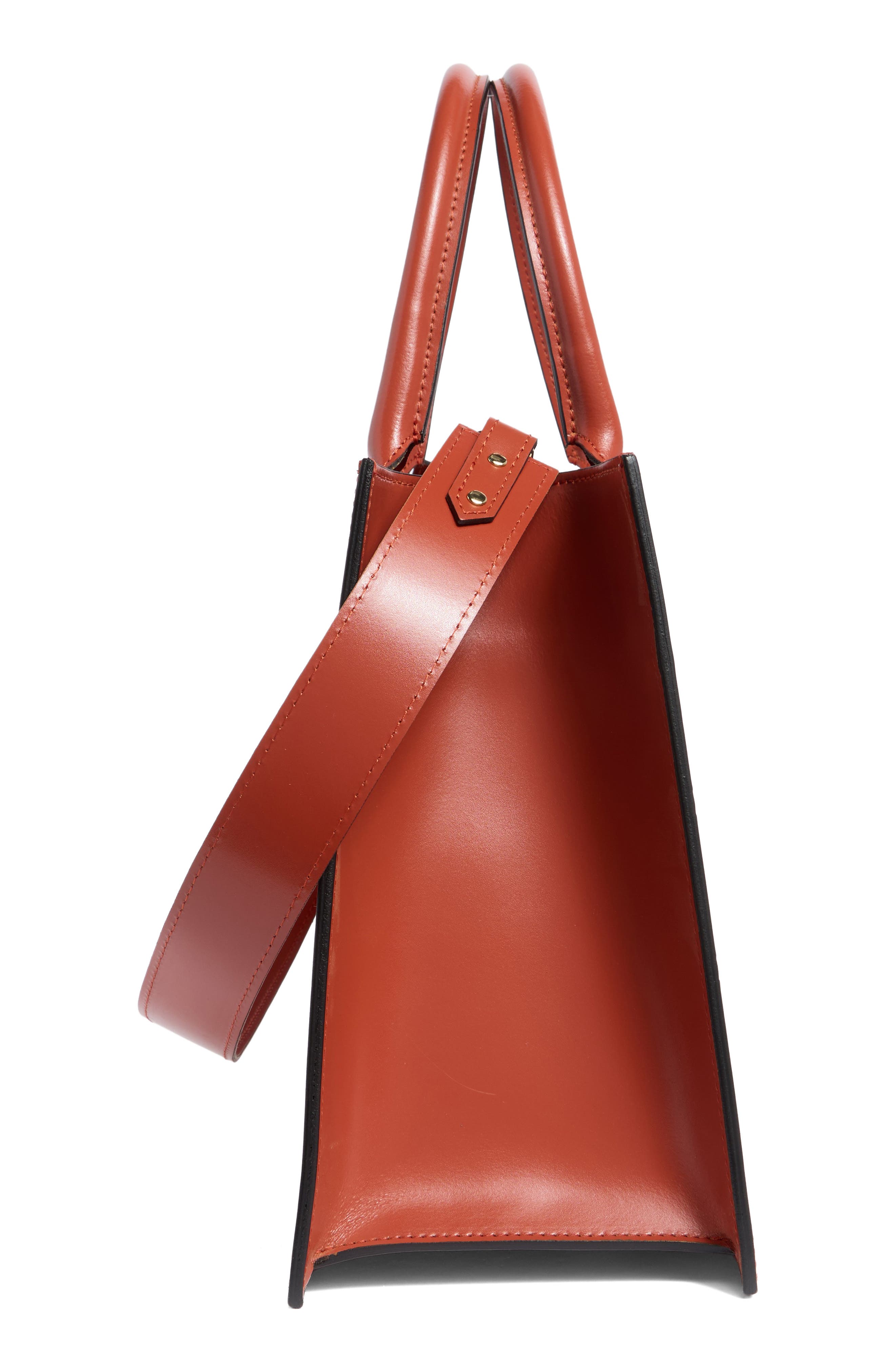 VALENTINO BY MARIO VALENTINO Victoria Gold Leather Tote Bag, Alternate, color, 