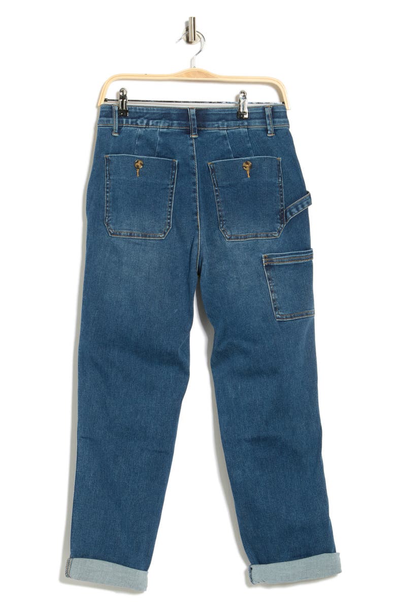 Democracy Ab Technology Cuffed Straight Jeans, Alternate, color, Blue