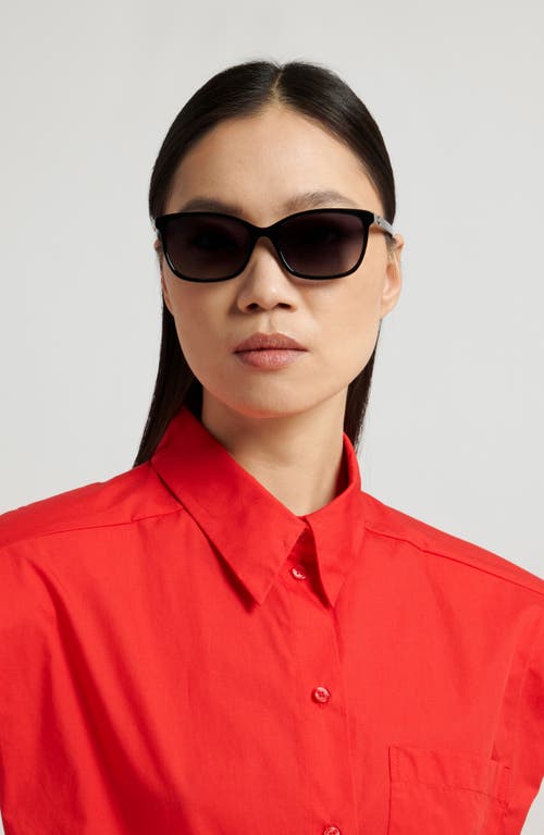 Kate Spade New York Tabitha 55mm Rectangular Sunglasses In Black