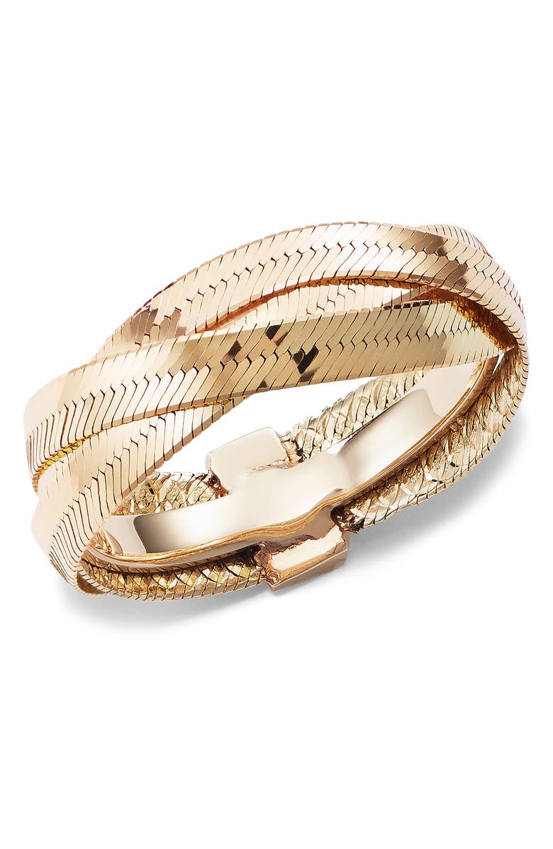 LANA 14K Yellow Gold Triple Braided Band Ring, Alternate, color, 