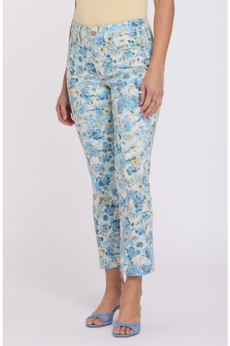 Sheri Floral Ankle Slim Jeans, Main, color, BLUE BLOOMS