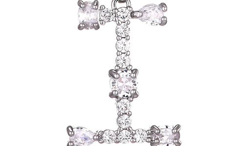 Adornia Mixed Crystal Initial Pendant Necklace