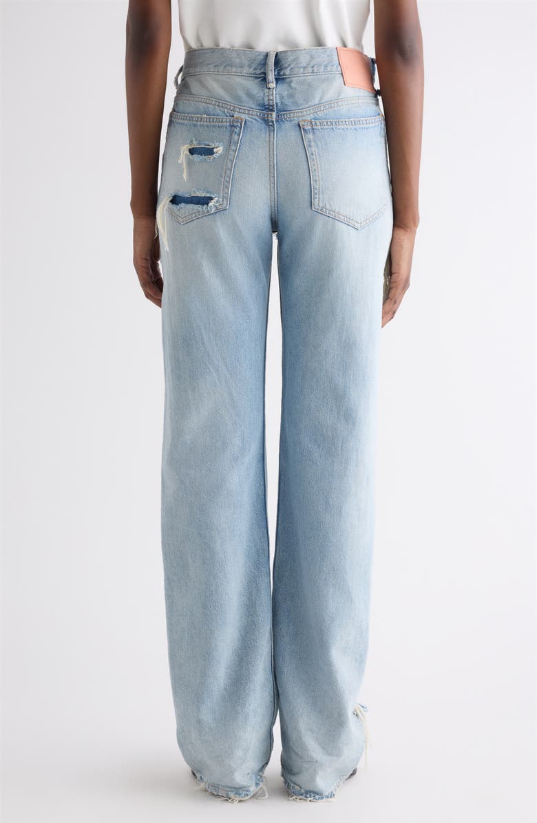 Acne Studios 2010 Distressed Straight Leg Jeans, Alternate, color, Light Blue