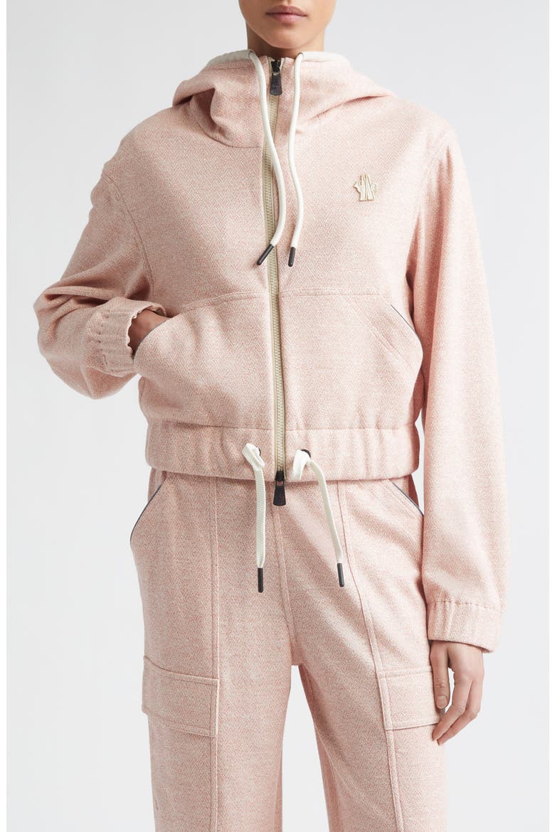 Zip-Up Hoodie, Main, color, STRAWBERRY PINK