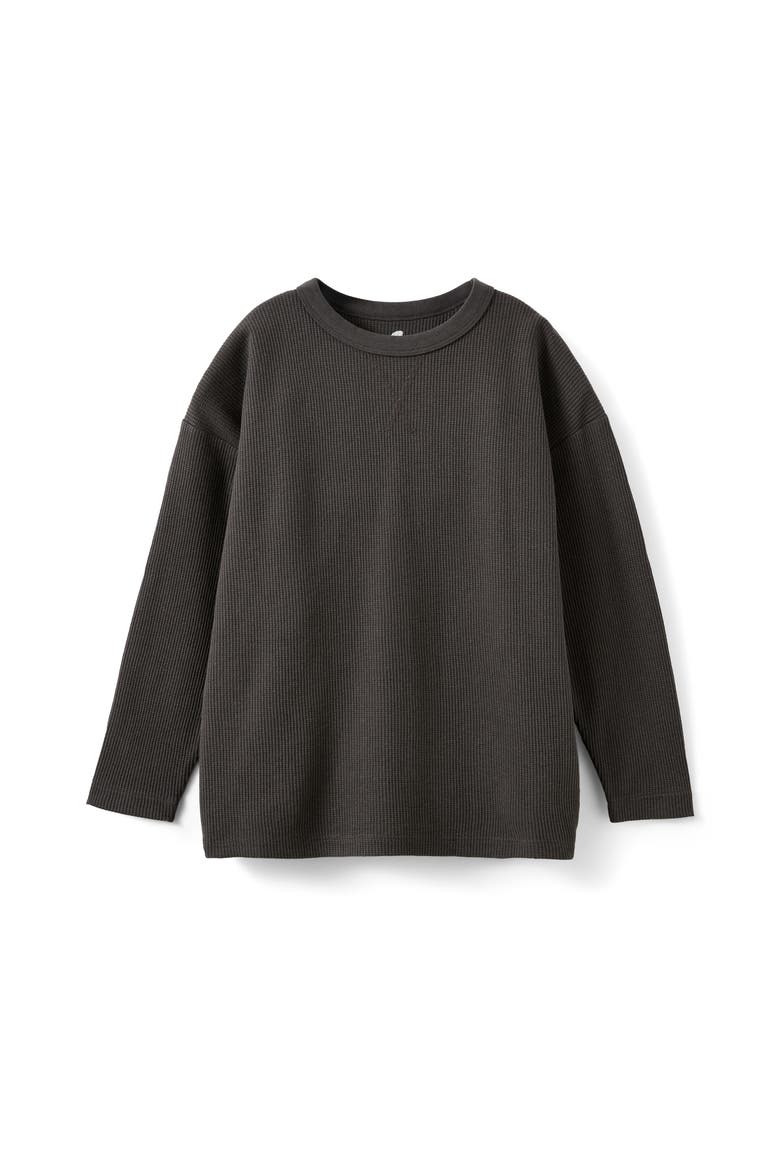 Kid's Waffle Long Sleeve Tee, Main, color, Phantom Wash