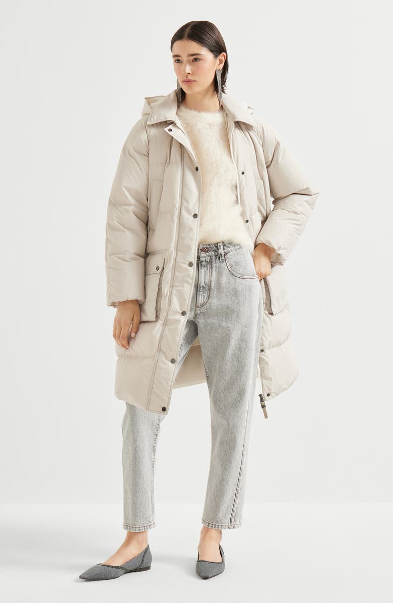 Brunello Cucinelli Straight trousers, Alternate, color, Grey