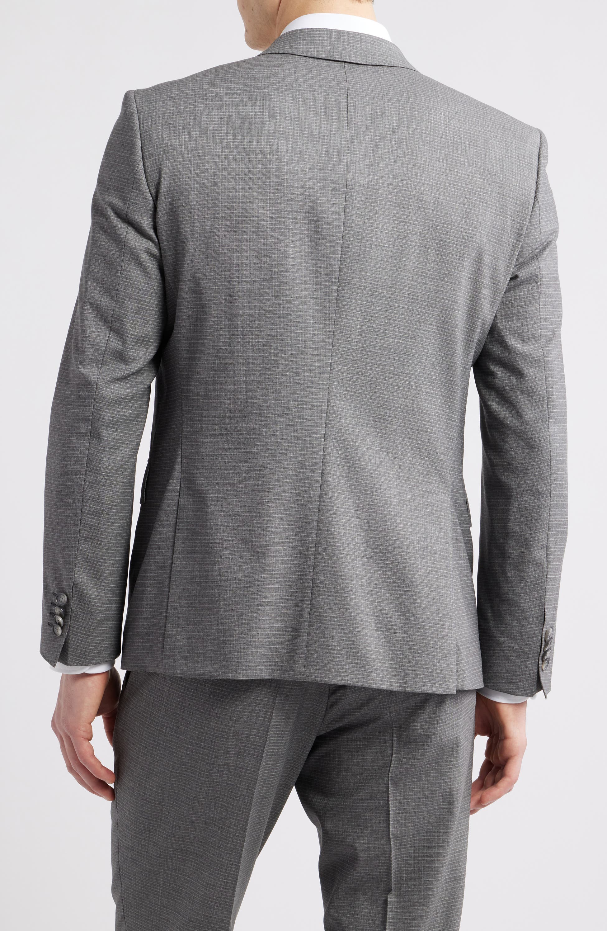 Huge Slim Fit Stretch Virgin Wool 3-Piece Suit