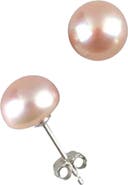 DLORIA Pearl Earrings-Pearl Stud Earrings-Champagne Pearl Earrings