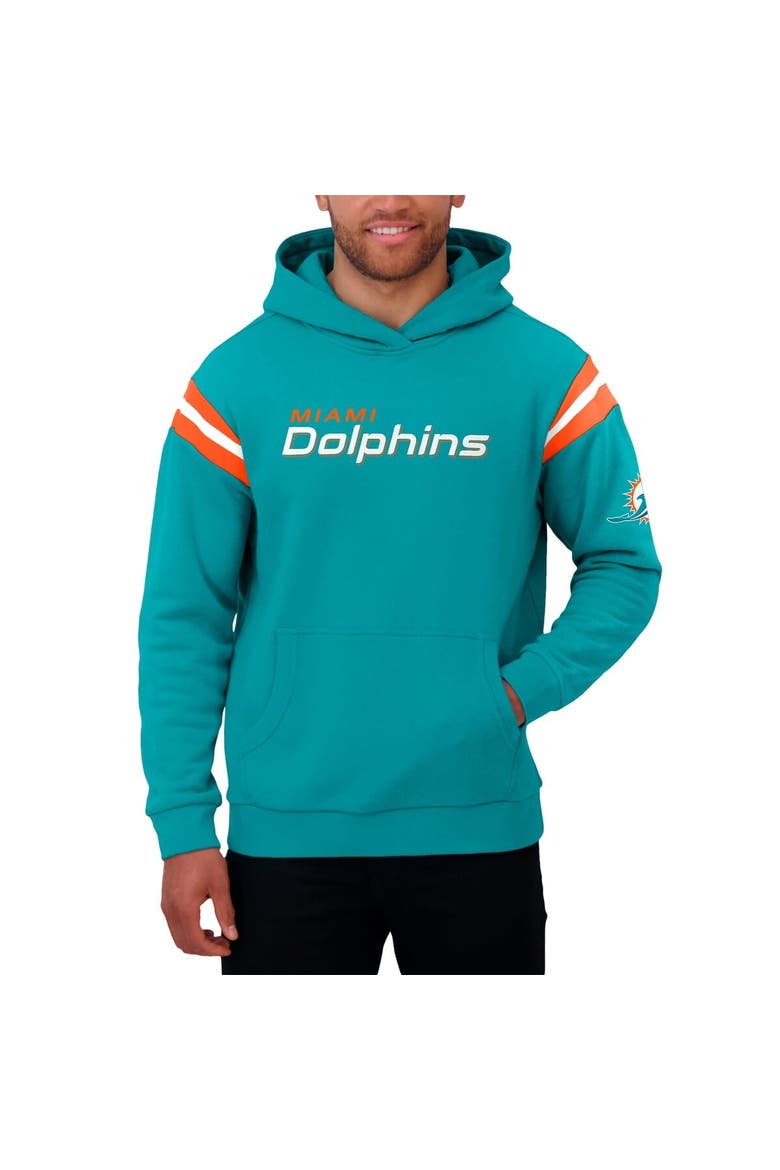 Men's Darius Rucker Collection by Fanatics Aqua Miami Dolphins Football Washed Pullover Hoodie, Alternate, color, Aqua
