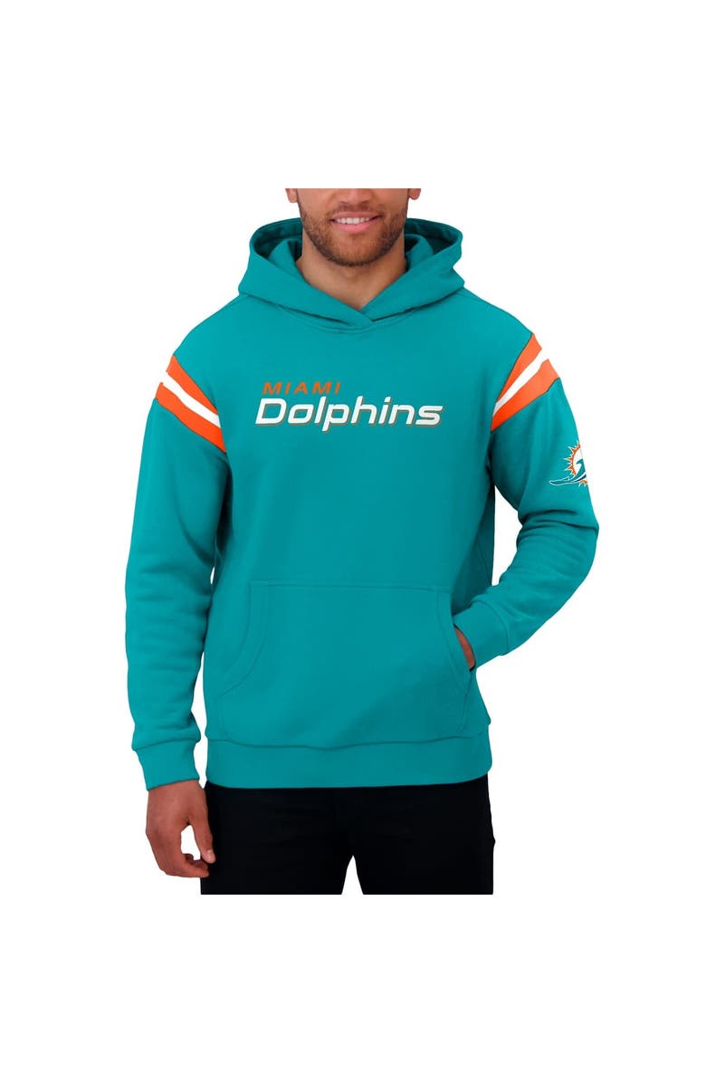 Darius Rucker Collection by Fanatics Men's Darius Rucker Collection by Fanatics Aqua Miami Dolphins Football Washed Pullover Hoodie, Alternate, color, Aqua