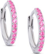 Lily Nily Kids' Pavé Cubic Zirconia Hoop Earrings
