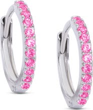 Lily Nily Kids' Pavé Cubic Zirconia Hoop Earrings