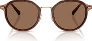 COACH 57mm Irregular Round Sunglasses