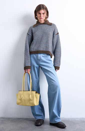 Topshop Stripe Polo Sweater
