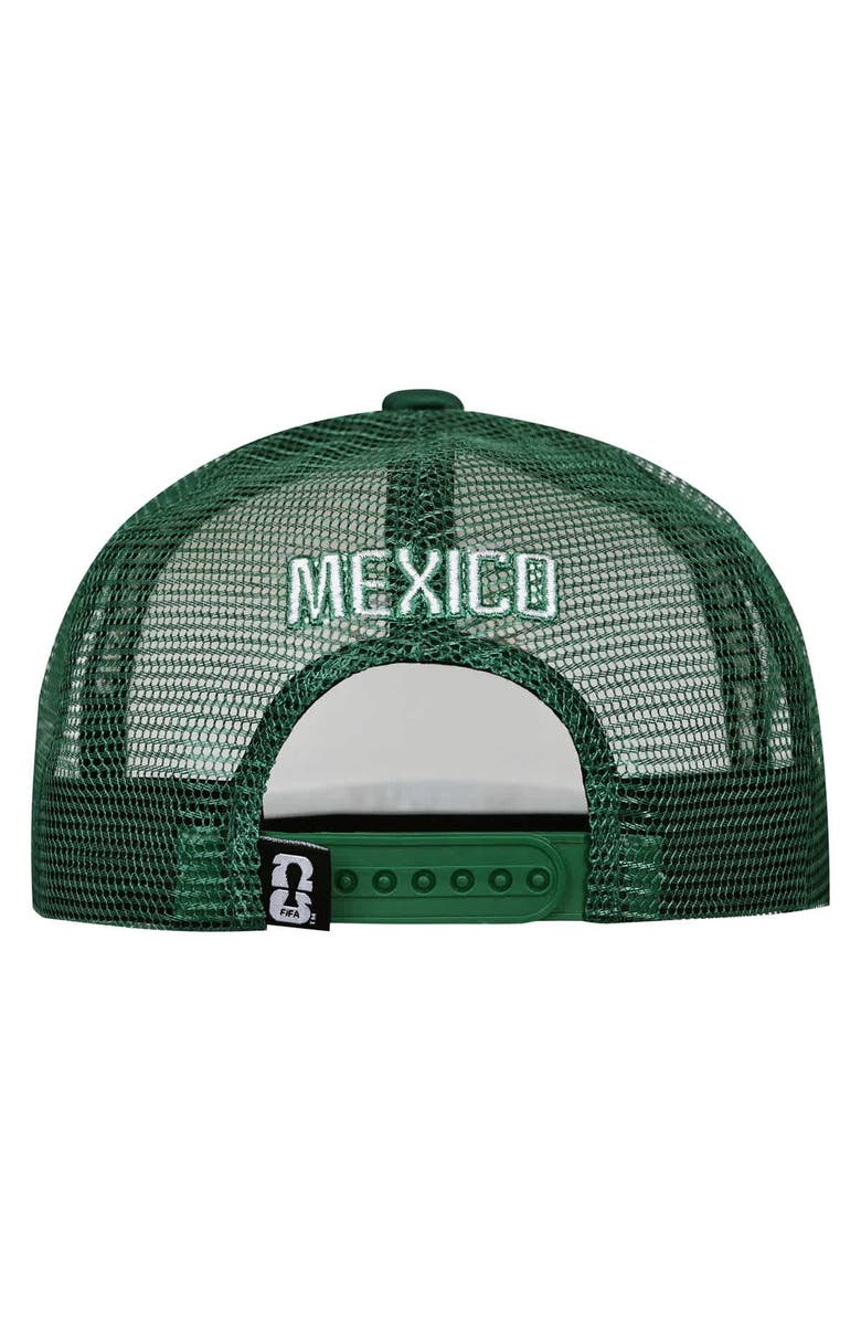 Outerstuff Men's Outerstuff White/Green Mexico National Team Defender Adjustable Trucker Hat, Alternate, color, White
