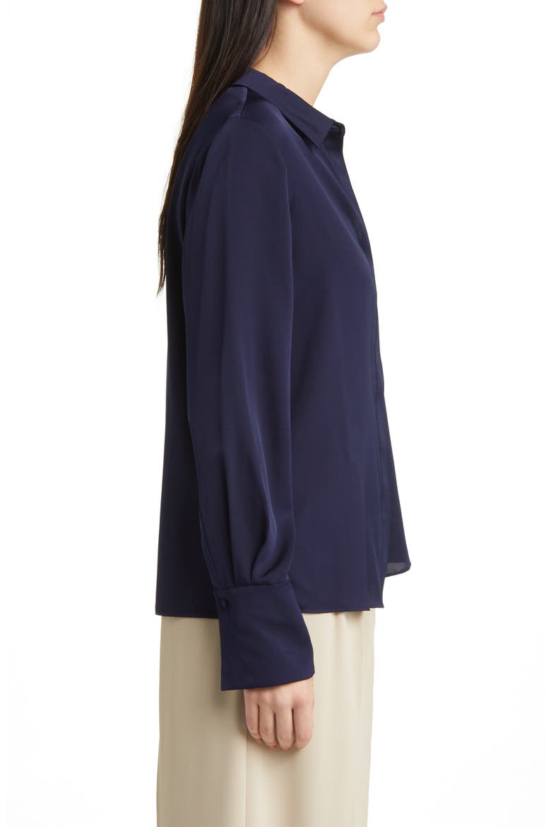 Larissa Stretch Silk Blouse, Alternate, color, MIDNIGHT BLUE