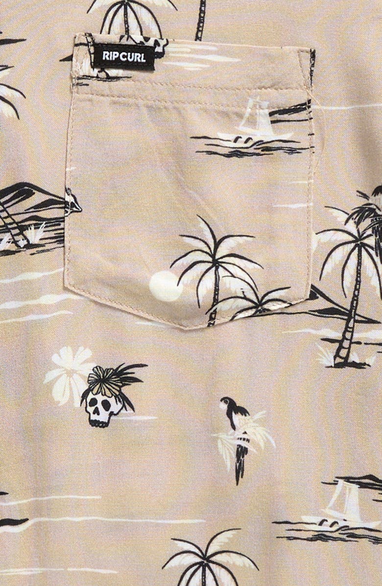 Rip Curl Kids' Party Pack Short Sleeve Button-Up Shirt, Alternate, color, 