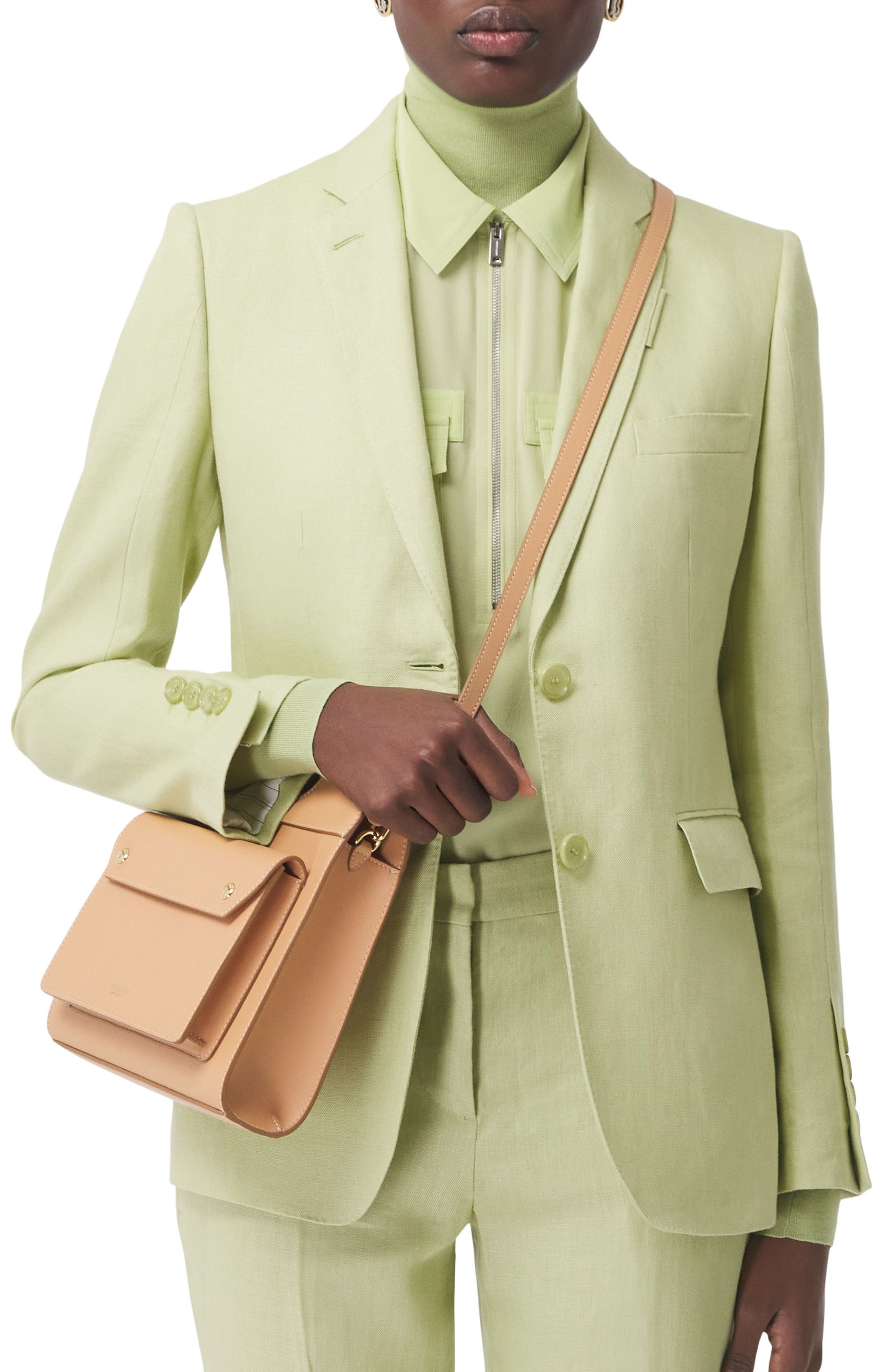 Burberry Mini Leather Pocket Bag, Alternate, color, 