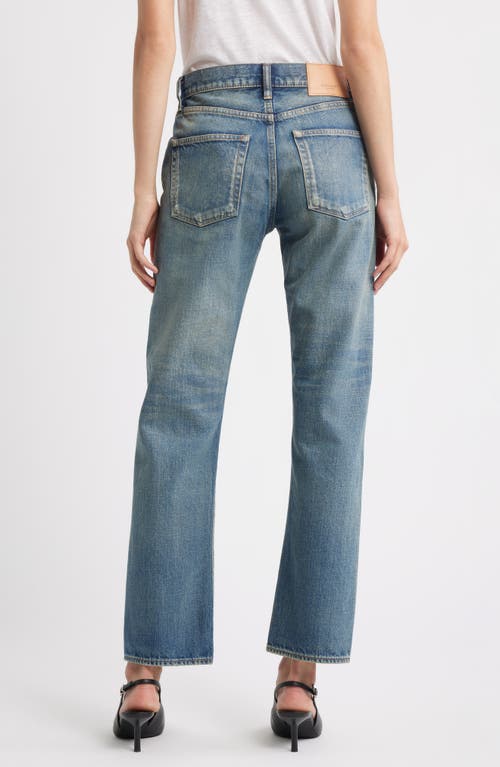 Moussy Vintage Showell Slim Straight Leg Jeans In Blue