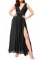 Athen Plunging V-Neck Maxi Dress