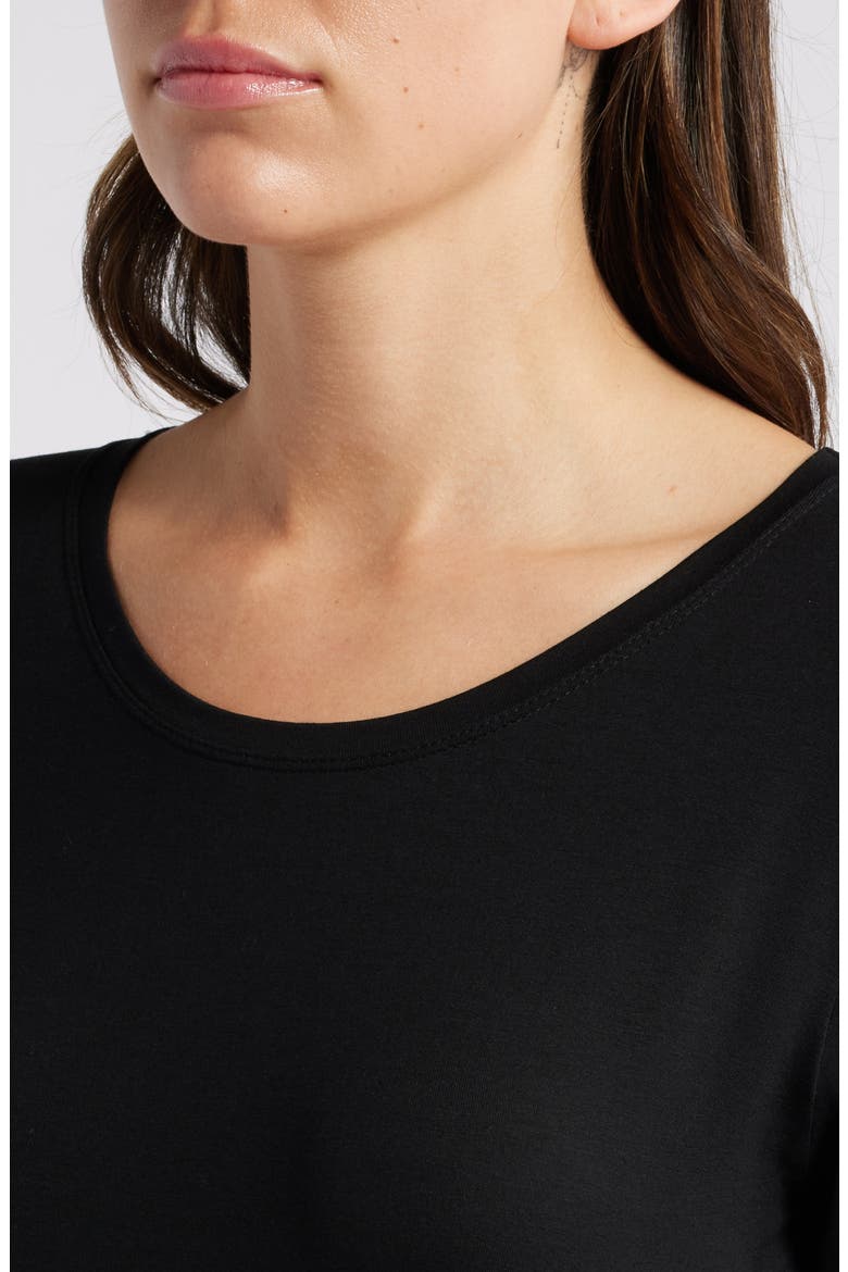 Noma Long Sleeve Jersey Dress, Alternate, color, BLACK
