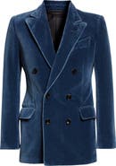 TOM FORD Double Breasted Velveteen Jacket