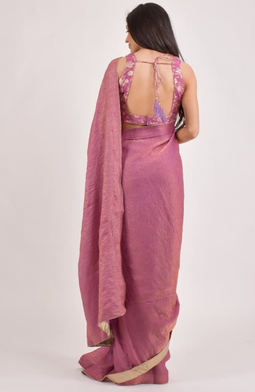 Raas Rhosyn Brocade Pre Pleated Shimmer Saree
