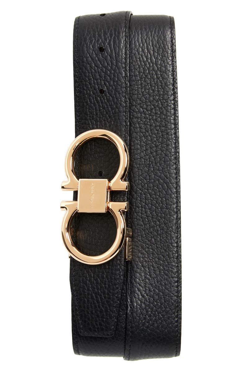 FERRAGAMO Salvatore Ferragamo Double Gancio Leather Belt, Alternate, color,
