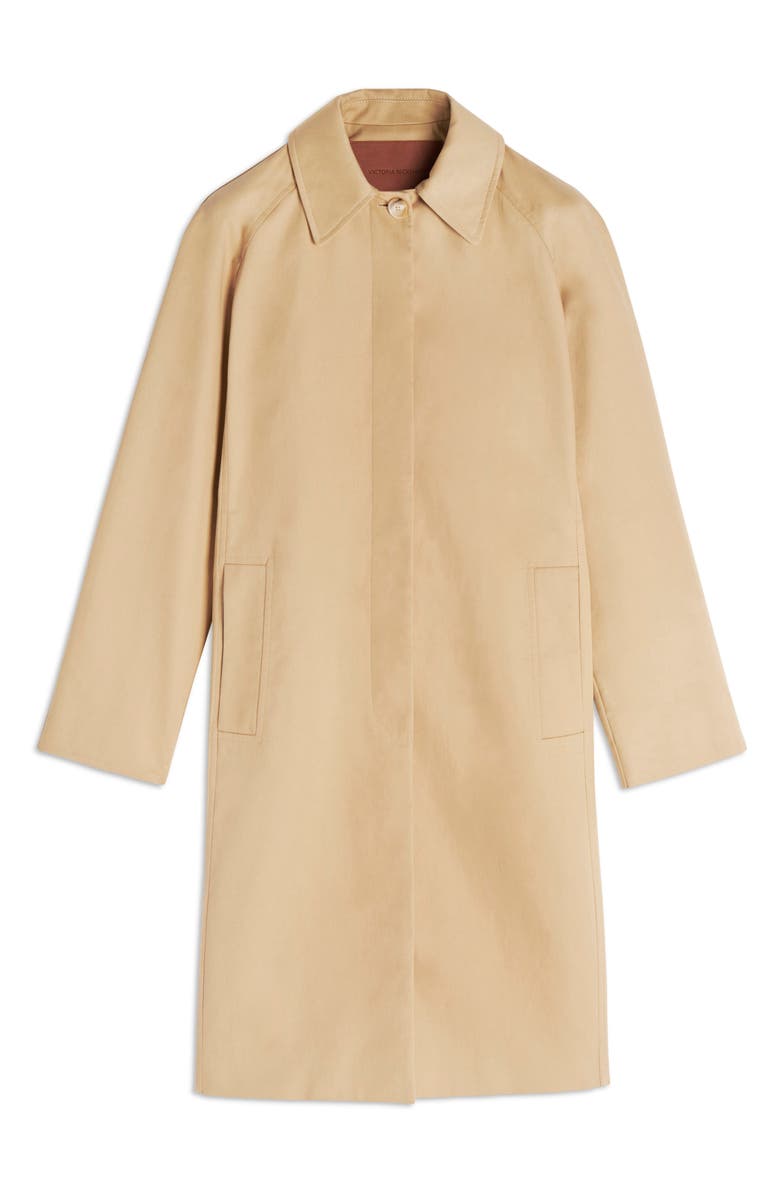 Victoria Beckham Cotton Gabardine Car Coat, Alternate, color,