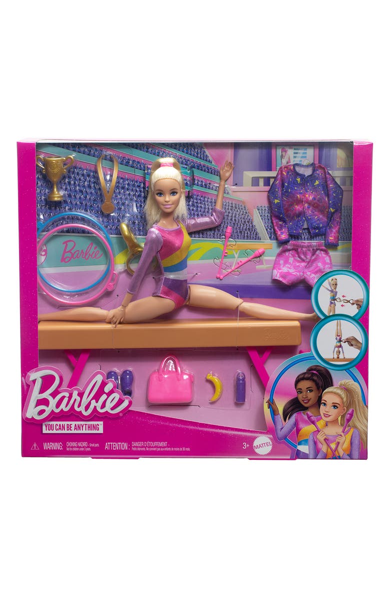 Barbie <sup>®</sup> Gymnastics Playset with Doll, Balance Beam & 10+ Accessories, Alternate, color,