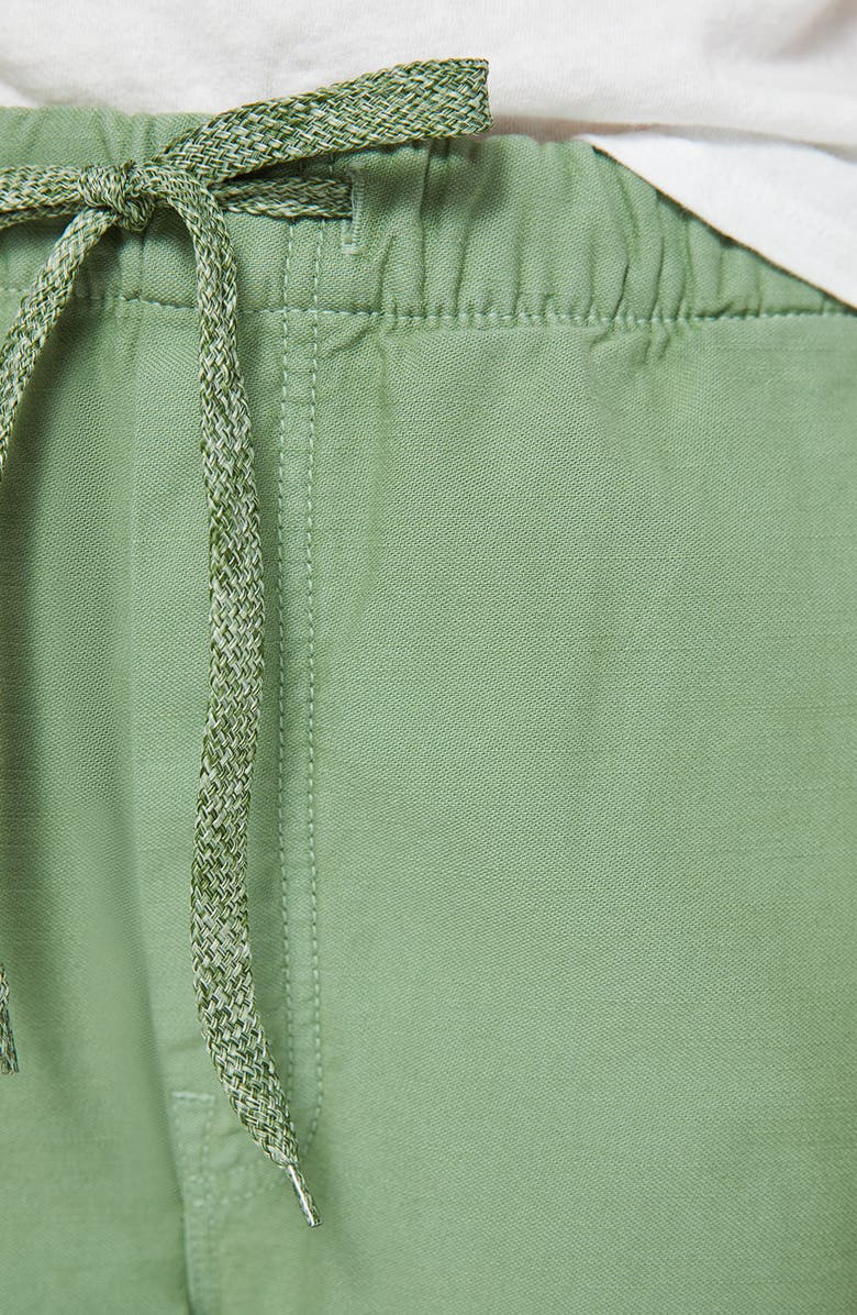 MOTHER The Drawn Half Pipe Cotton Drawstring Pants, Alternate, color, Sir Yes Sir Mineral Green