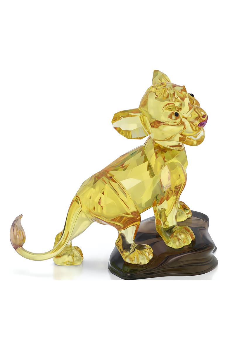 Swarovski x Disney<sup>®</sup> The Lion King Simba Figurine, Alternate, color, Yellow