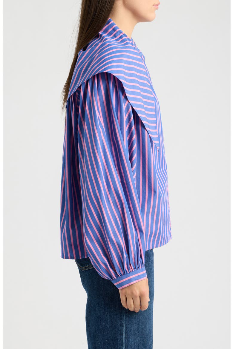 Guri Stripe Shirt, Alternate, color, ROSE