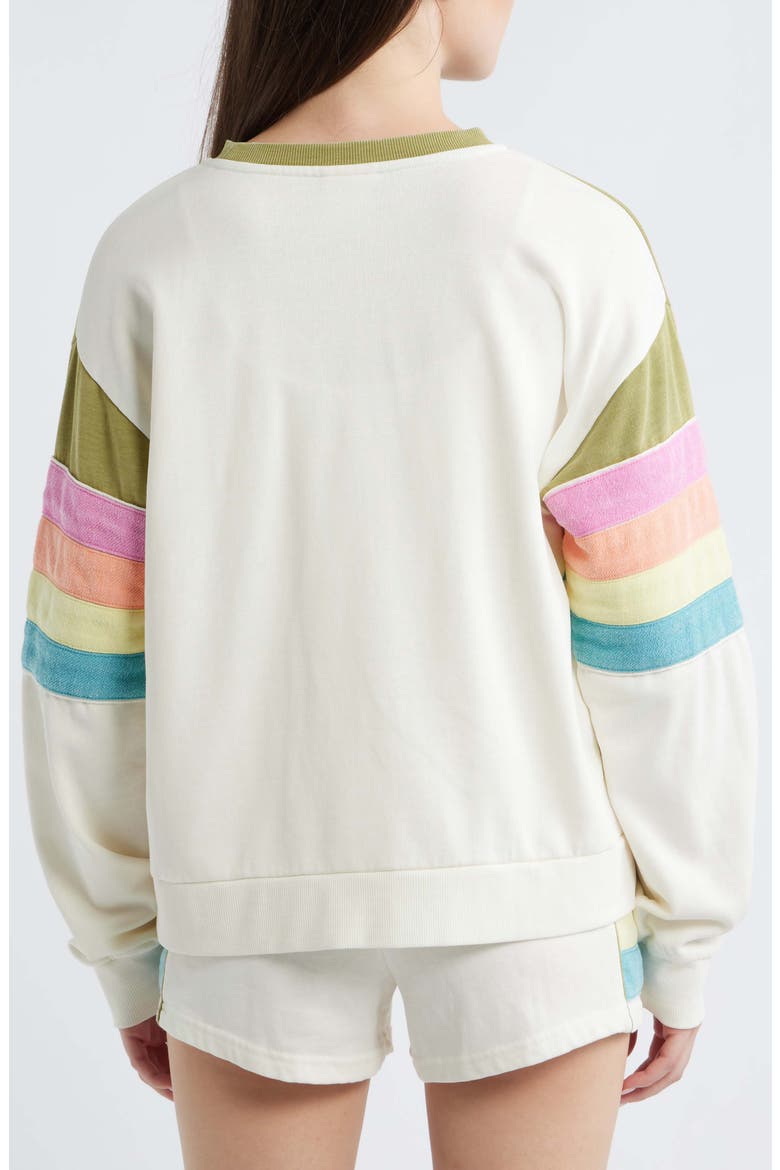 Surf Revival Relaxed Sweatshirt, Alternate, color, GREEN OLIVE