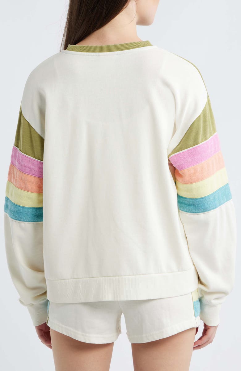 Rip Curl Surf Revival Relaxed Sweatshirt, Alternate, color, Green Olive