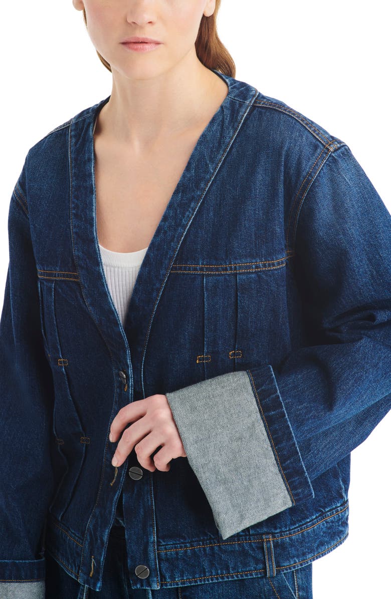 TWP Dusty Denim Jacket, Alternate, color, 