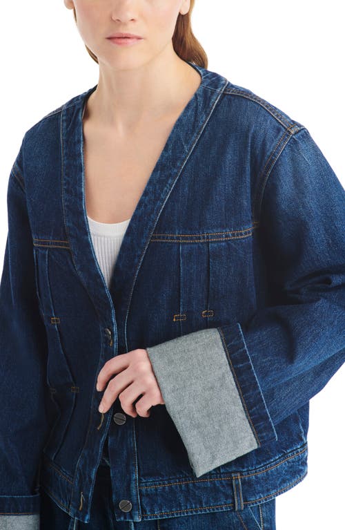 Twp Dusty Denim Jacket In Dark Wash