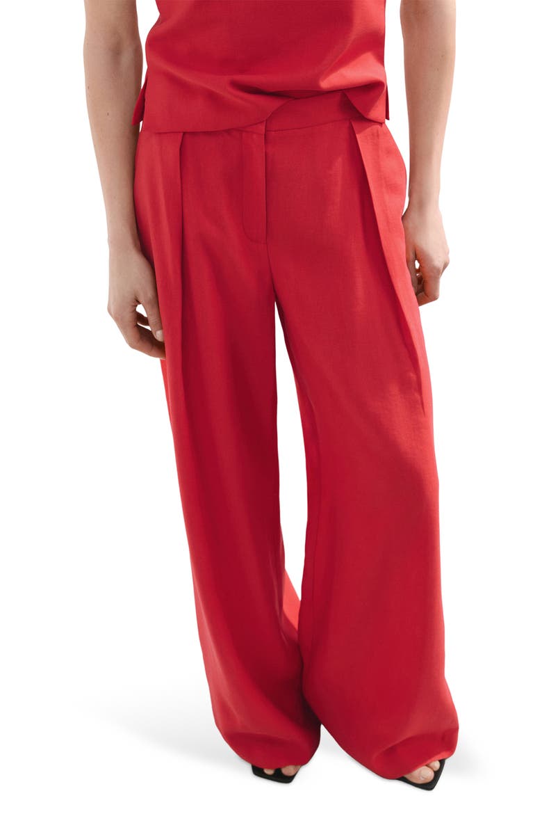Straight Leg Pants, Main, color, RED