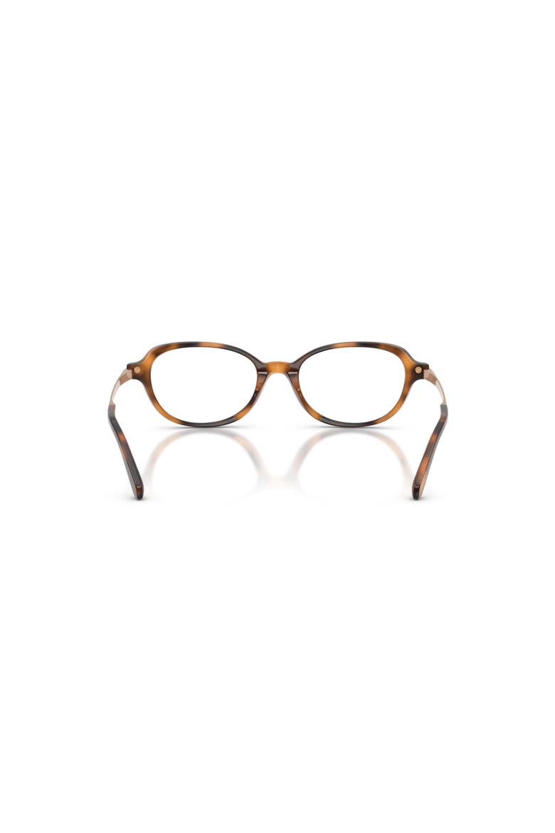 49mm Oval optical glasses, Alternate, color, Tortoise
