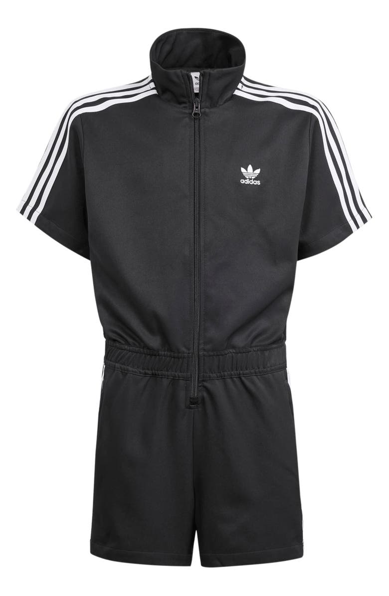 adidas Kids' 3-Stripes Recycled Polyester Romper, Main, color, 