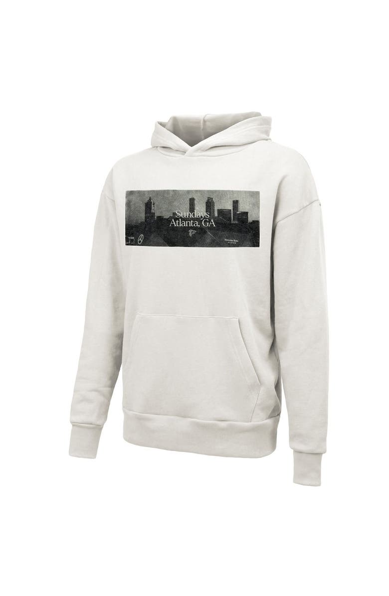 Majestic Threads Unisex Majestic Threads  White Atlanta Falcons Sundays Skyline Pullover Hoodie, Alternate, color, White