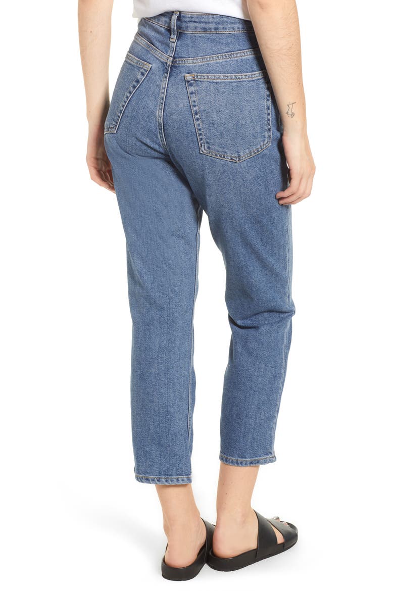 Straight Leg Jeans, Alternate, color, MID DENIM
