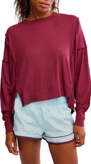 Free People FP Movement All My Love Long Sleeve Rib T-Shirt